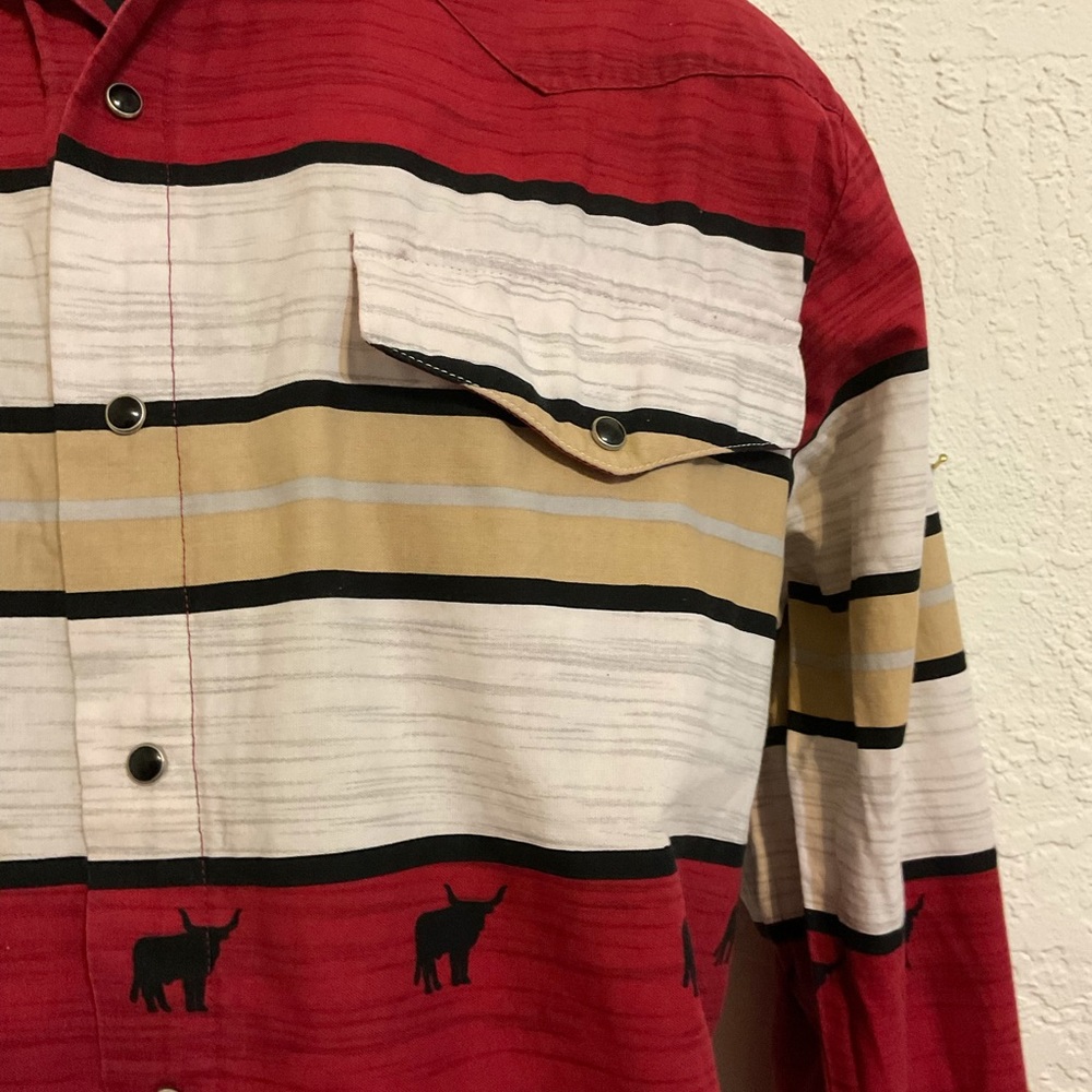 VINTAGE ROPER RED SHIRT XL - Picture 2 of 6